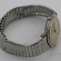 1966 Bulova Men's Automatic 17Jwl Silver Military Dial Swiss Watch w/ Bracelet