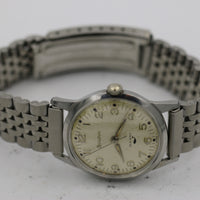 1969 Bulova Men's Swiss Sea King Silver Watch w/ Bracelet