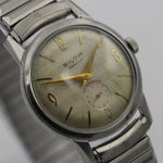 Bulova Rebuilt Men's Silver 21Jwl Made in USA Watch w/ Bracelet