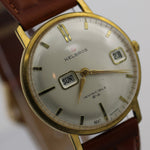 1970s Helbros Invincible Mens Gold 17Jwl Dual Calendar West Germany Watch