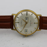 1970s Helbros Invincible Mens Gold 17Jwl Dual Calendar West Germany Watch