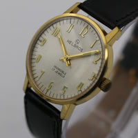 1970s Helbros Invincible Mens Gold 17Jwl Swiss Made Watch w/ Strap