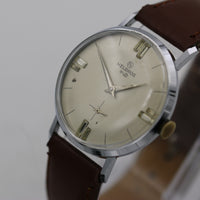 1960s Helbros Invincible Mens Swiss Made Silver Watch w/ Strap