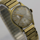 1950s Benrus Men's Swiss 10K Gold Quadrant Dial Watch w/ Bracelet