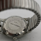 1940s Helbros Invincible Men's Silver Swiss Made Military Watch w/ Bracelet