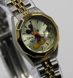 Disney Mickey Mouse Ladies Gold Calendar Watch