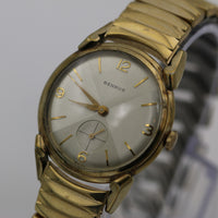 1960s Benrus Men's 10K Gold TwoTone Dial 17Jwl Watch w/ Bracelet