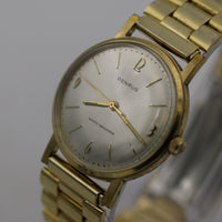 1960s Benrus Men's Gold Gorgeous Dial 17Jwl Watch w/ Bracelet