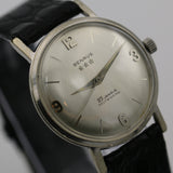 1960s Benrus Men's Silver Gorgeous Dial 25Jwl Automatic Watch w/ Strap