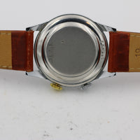 1960s Benrus Men's Alarm Swiss Made Silver Watch in Mint Condition w/ Strap