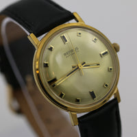 1970 Benrus Men's Swiss Automatic 17Jwl 14K Gold Watch