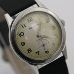 1960s  Benrus Men's Swiss Military Silver 17Jewel Watch