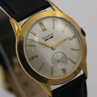 Rare 1950s Benrus Men's Swiss Made 10K Gold Watch