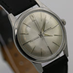 1960s Benrus Men's Swiss Made 17Jwl Silver Quadrant Dial Watch