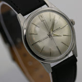 1960s Benrus Men's Swiss Made 17Jwl Silver Quadrant Dial Watch