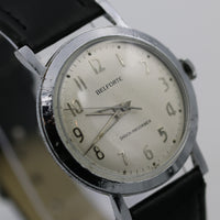 1960s Benrus / Belforte Men's Silver 17Jwl Watch w/ Strap