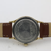1960s Benrus Men's Gold 17Jwl Gorgeous Dial Watch w/ Strap