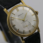 1960s Benrus Men's Gold 17Jwl Gorgeous Dial Watch w/ Strap