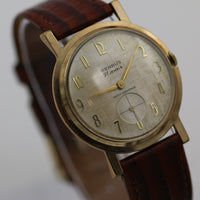 1960s Benrus Men's Swiss 21Jwl Gold Ultra Thin Watch