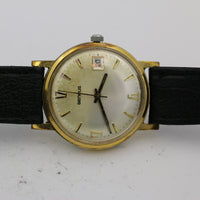 1970s Benrus Men's Swiss Made Gold Calendar Watch w/ Strap