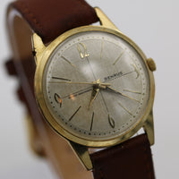 1962 Benrus Men's Swiss 17Jwl 10K Gold Quadrant Dial Watch