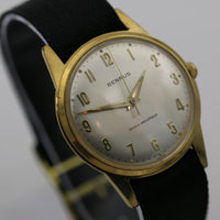 1960s Benrus Men's Swiss Made 17Jwl Gold Thin Fully Signed Watch
