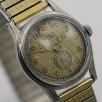 1940s Benrus Men's Silver 15 Jwl Swiss Made Bumper Automatic Watch w/ Bracelet