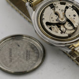 1940s Benrus Men's Silver 15 Jwl Swiss Made Bumper Automatic Watch w/ Bracelet