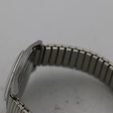 1960s Benrus Men's Swiss Made 17Jwl Silver Watch w/ Bracelet