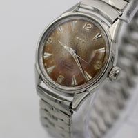 1960s Benrus Men's Swiss Made 25Jwl Automatic Silver Interesting Dial Watch