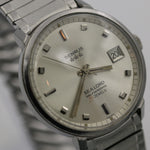 1960s Benrus Sea Lord Men's Silver 39Jwl Automatic Watch w/ Bracelet