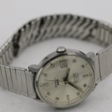 1960s Benrus Sea Lord Men's Silver 39Jwl Automatic Watch w/ Bracelet