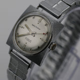 1960s Waltham Mens Swiss Made 17Jwl Silver Watch w/ Bracelet