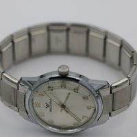 Mint Waltham Men's Swiss Made 17Jwl Silver Watch w/ Bracelet