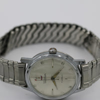1960s Waltham Men's Swiss Made Silver 17Jwl Watch w/ Bracelet