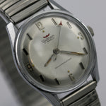 1960s Waltham Men's Swiss Made Silver 17Jwl Watch w/ Bracelet