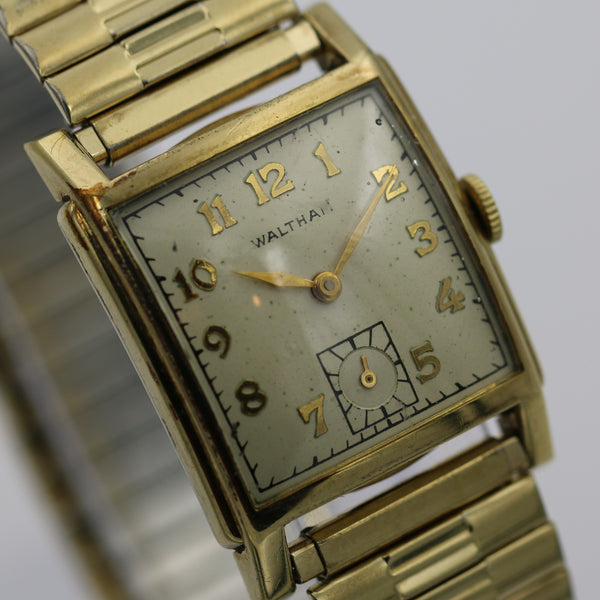 1948 Waltham Curvex Men's 17Jwl 10K Gold Made in USA Watch