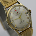 Waltham Men's Swiss 17Jwl Gold Calendar Watch w/ Gold Bracelet