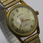 1960s Waltham Men's Gold 17Jwl Swiss Made Watch w/ Bracelet