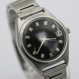 1960s Citizen Men's 21Jwl Silver Calendar Watch w/ Bracelet