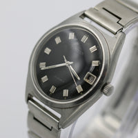 1960s Citizen Men's 21Jwl Silver Calendar Watch w/ Bracelet