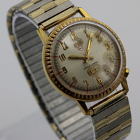 1970s Elgin 105 Mens Electronic Made in West Germany Watch w/ Gold Bracelet