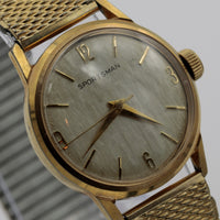 1960s Elgin Sportsman Men's Gold 17Jwl Swiss Made Watch w/ Bracelet