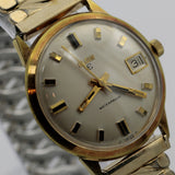 Elgin Men's Gold 17Jwl Swiss Made Calendar Watch w/ Bracelet