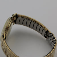 1950s Elgin Men's 14K Gold 23Jwl Made in USA Mystery Dial Ultra Thin Watch w/ Bracelet