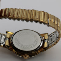 Elgin Men's Gold 17Jwl Made in Germany Sunburst Dial Watch w/ Bracelet