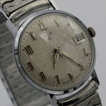 Elgin Men's Silver Swiss Made 17Jwl Calendar Watch w/ Bracelet