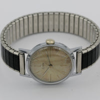 1960s Elgin Men's Silver Swiss Made 17Jwl Watch w/ Bracelet