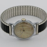 1960s Elgin Men's Silver Swiss Made 17Jwl Watch w/ Bracelet