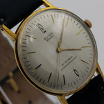 Super Anker Men's Gold 21Jwl First German Large Dial Ultra Thin Watch w/ Strap